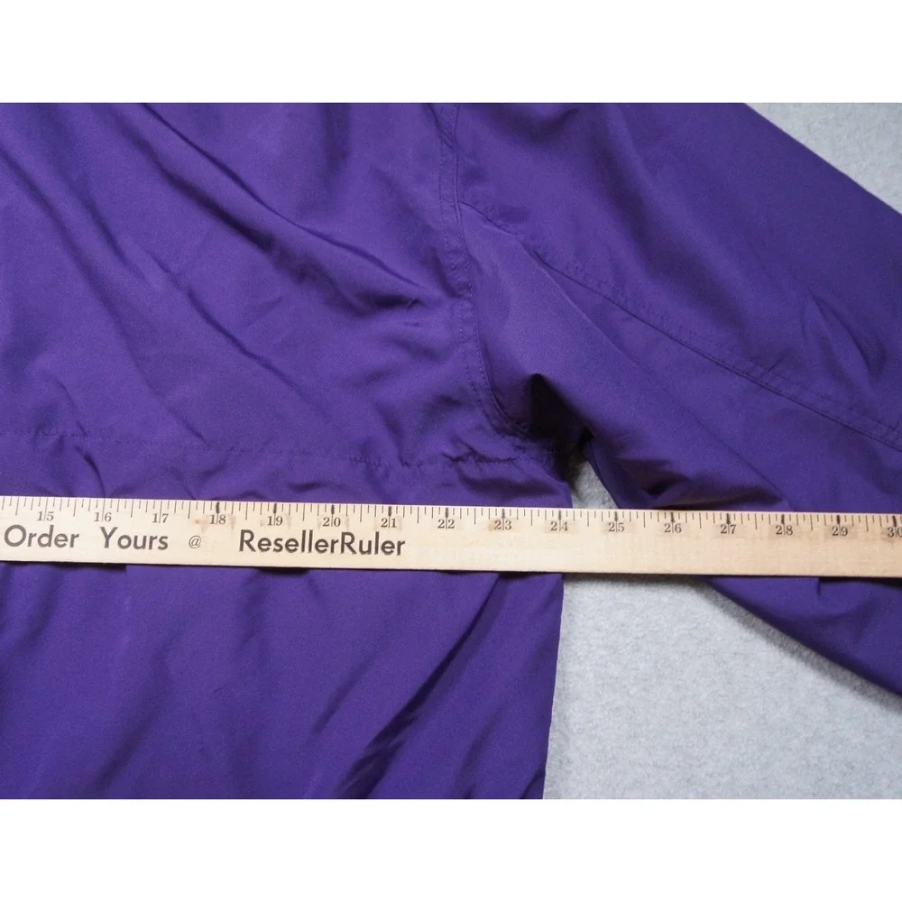 University of Washington Jacket Mens Large Purple Windbreaker College Huskies